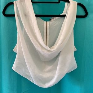 AKIRA Tops - Flowy, White, crop top AKIRA Tops - Flowy, White, crop top